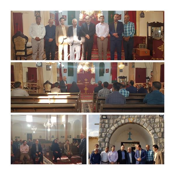 دیدار دبیر محترم شورای فرهنگ عمومی شهرستان بویین میاندشت با اقلیت ارامنه شهرستان